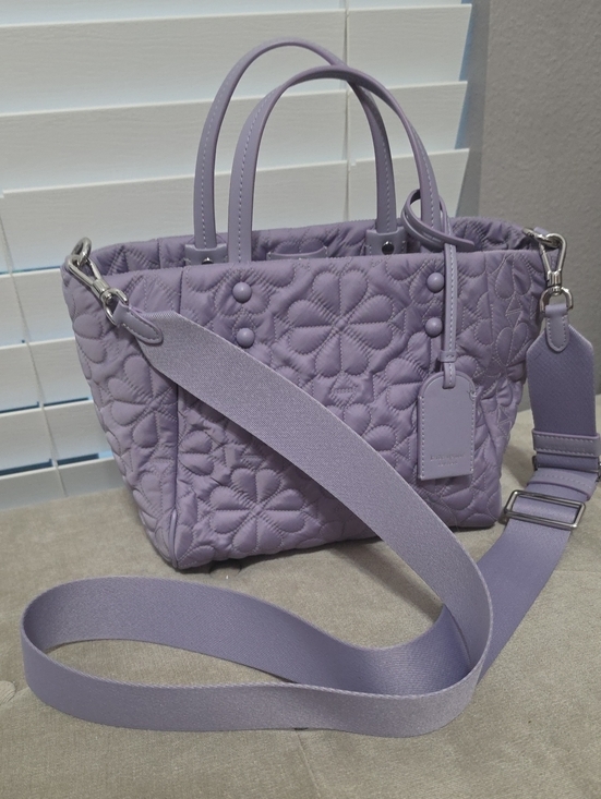 kate spade Handbags - kate spade Lavender Quilted Tote with Adjustable Strap and wallet